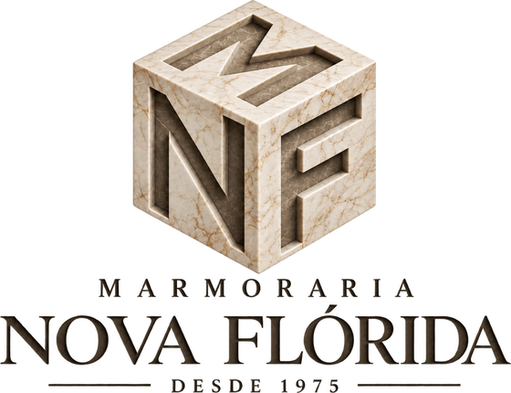 Logotipo da Marmoraria Nova Flórida, desde 1975